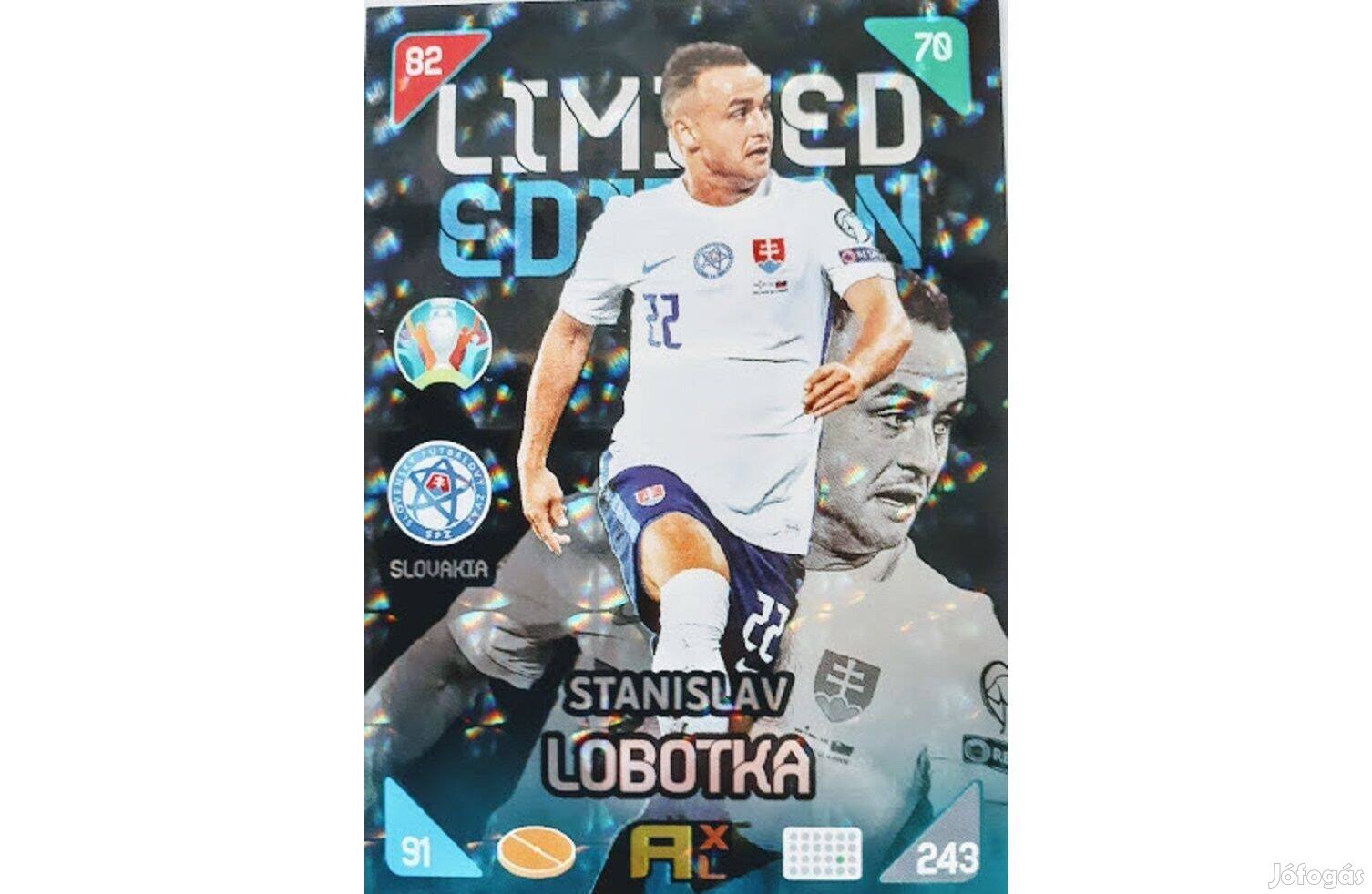 Stanislav Lobotka Szlovákia Limited focis kártya Panini Kick off 2021