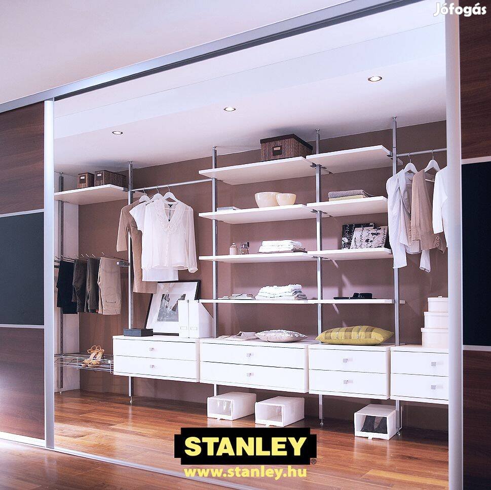 Stanley Infinity gardrób polcrendszer térelválasztó könyvespolc tároló