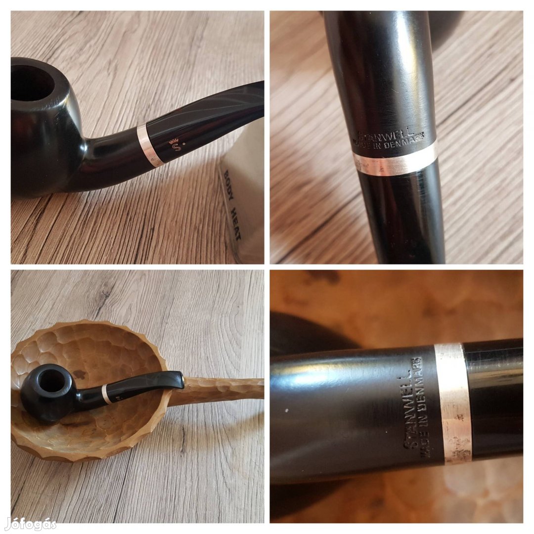 Stanwell Danmark 185 Pipa Ezűstgyűrűs 