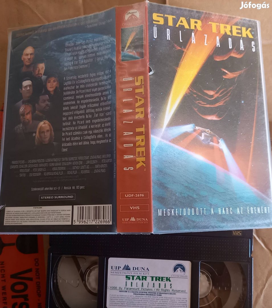 Star Trek - Űrlázadás - sci- fi vhs - Patrick Stewart