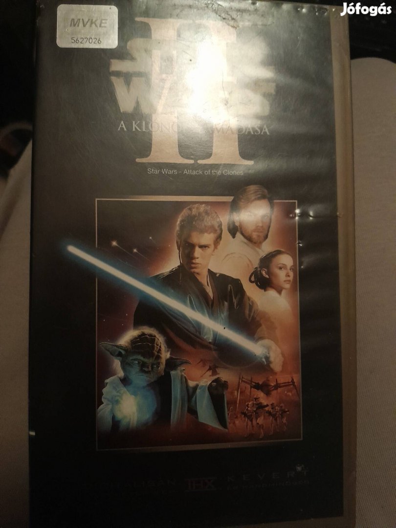 Star Wars 2 Klónok támadása gyári VHS Film 