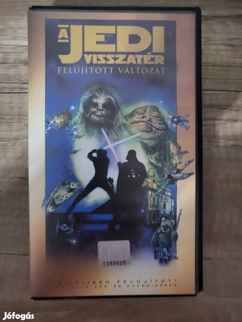 Star Wars A JEDI Visszatér Gyári Müsoros VHS Video Kazetta 