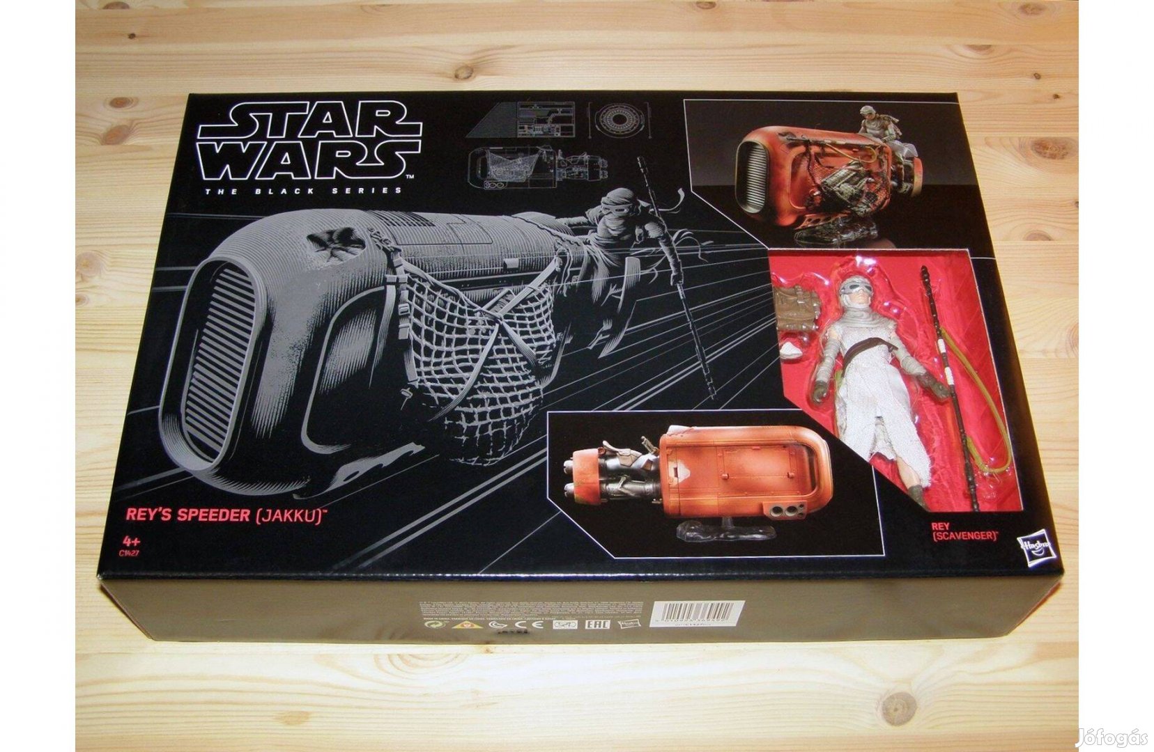 Star Wars Black Series DX 15 cm (6 inch) Rey's Speeder jármű és figura