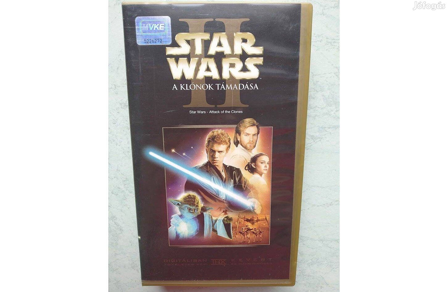 Star Wars II - A klónok támadása eredeti VHS kazetta