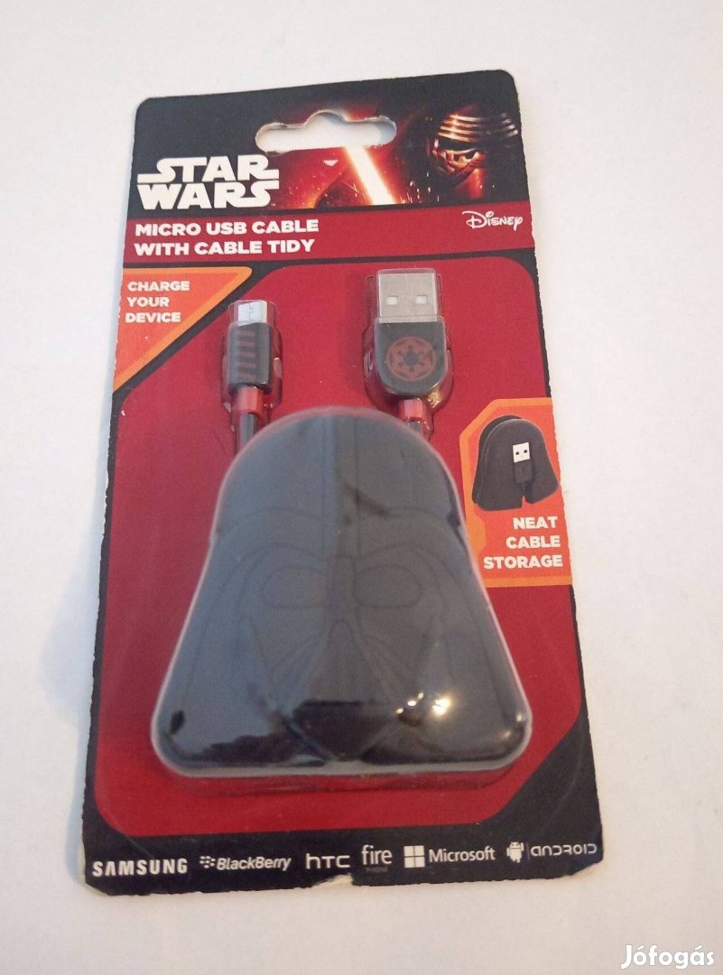 Star Wars USB Micro Adat és töltőkábel bontatlanul eladó!