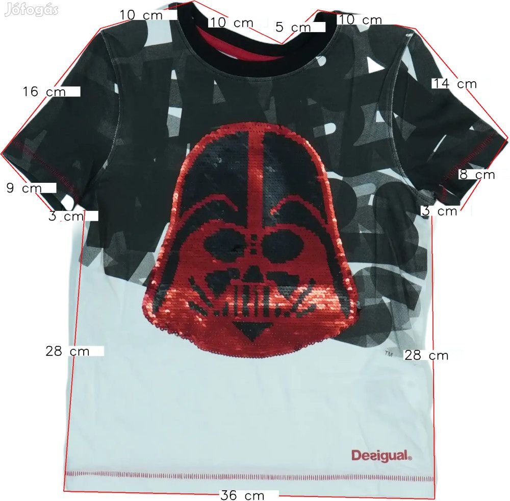 Star Wars Új (címkés) Fiú Póló (Méret: 116)