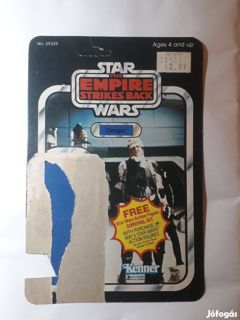 Star Wars Vintage Cardback ESB Dengar(Bounty Hunter)Debut 41 Back 1980