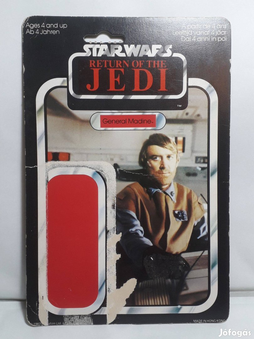 Star Wars Vintage Cardback ROTJ General Madine 65 Back 1983 Palitoy