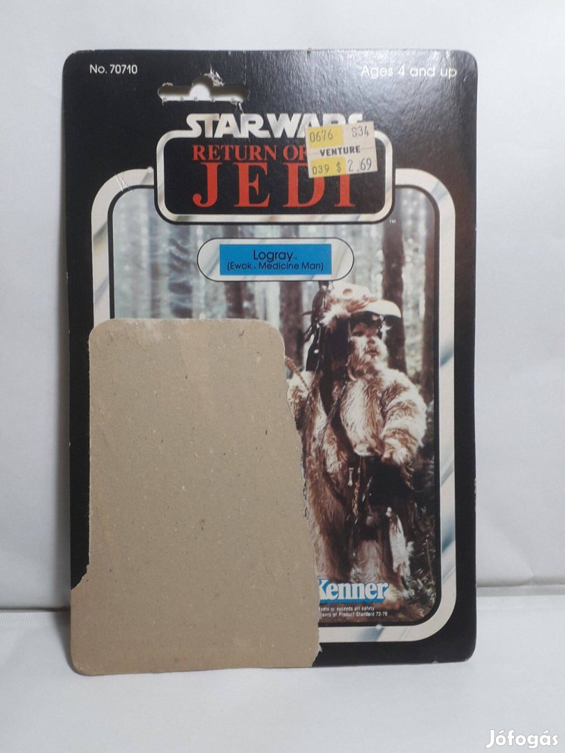Star Wars Vintage Cardback ROTJ Logray (Ewok Medicine Man) 1983 Kenner