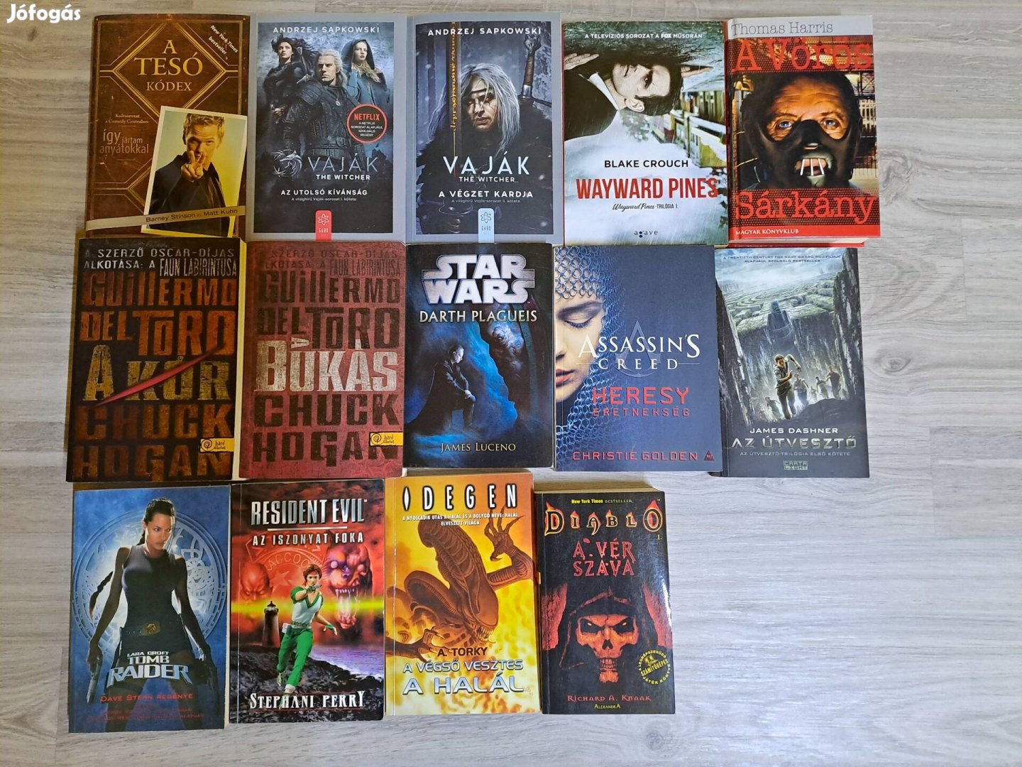 Star Wars, Alien, Diablo, Witcher... Könyvek egyben eladóak