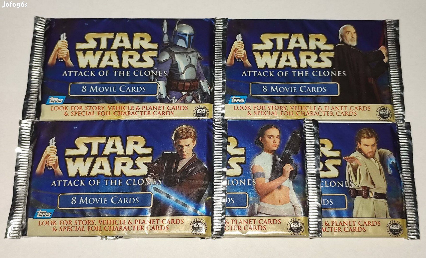 Star Wars: Episode II - Attack of the Clones kártya csomagok