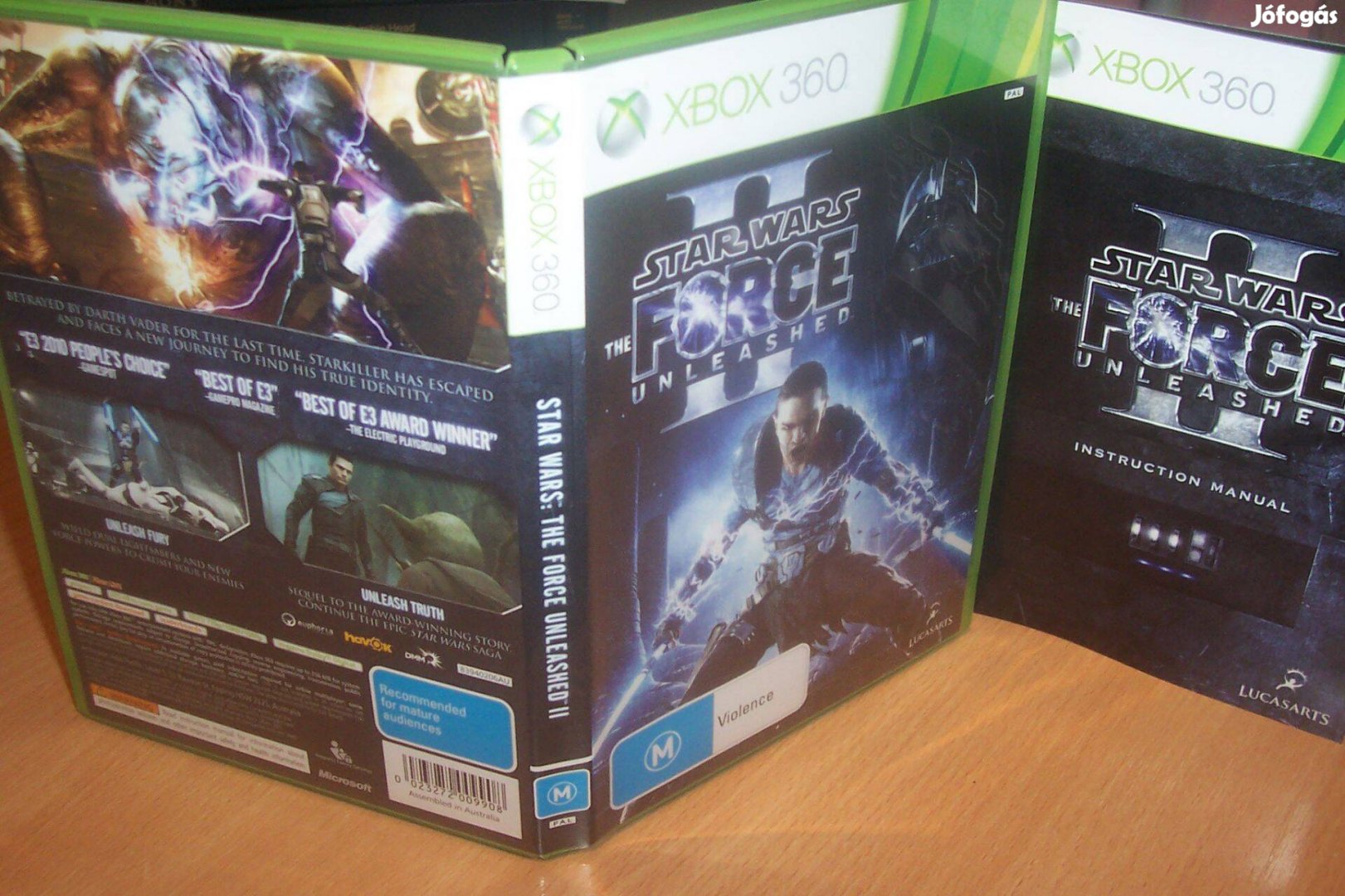 Star Wars: The Force Unleashed 2 - eredeti xbox360/ONE játéklemez