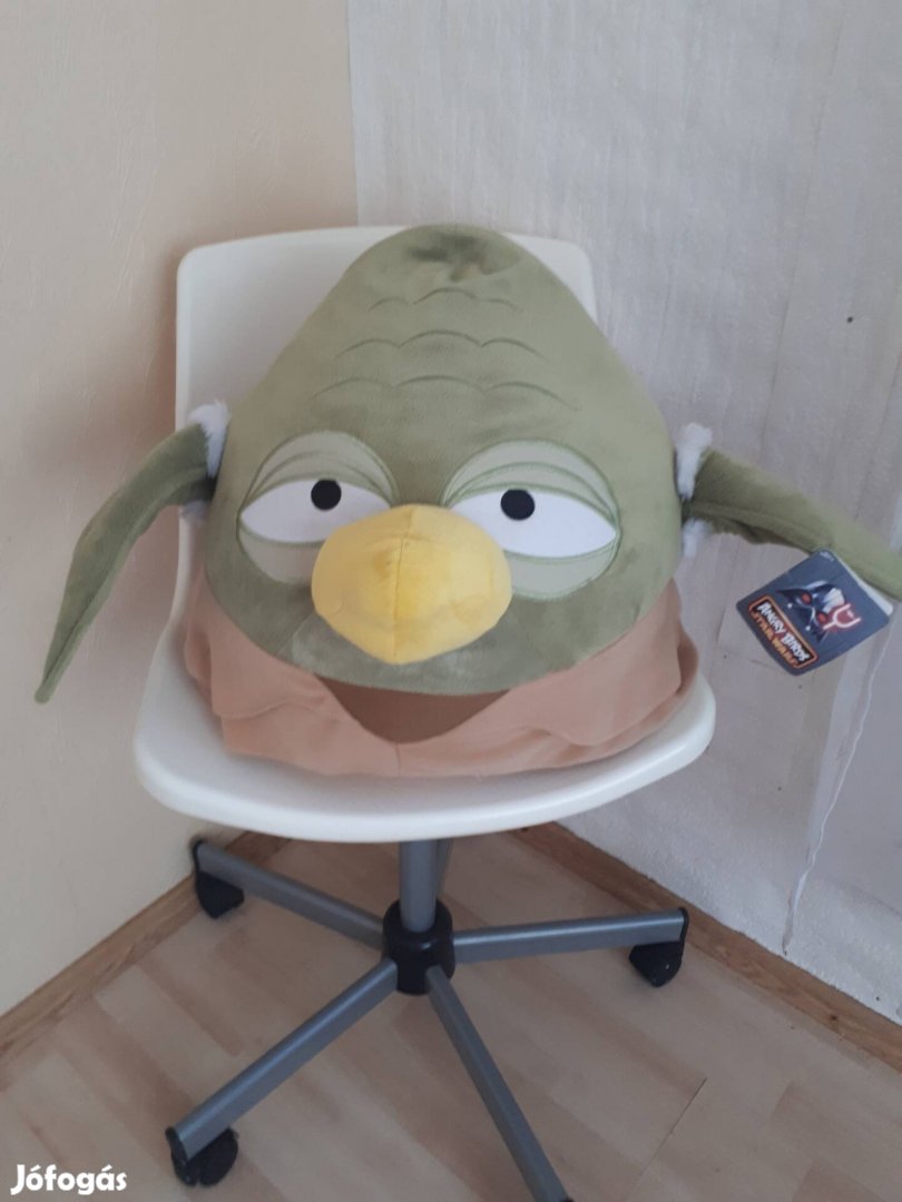 Star Wars ,,Yoda,, plüss, Angry Birds - cimkés új hibátlan