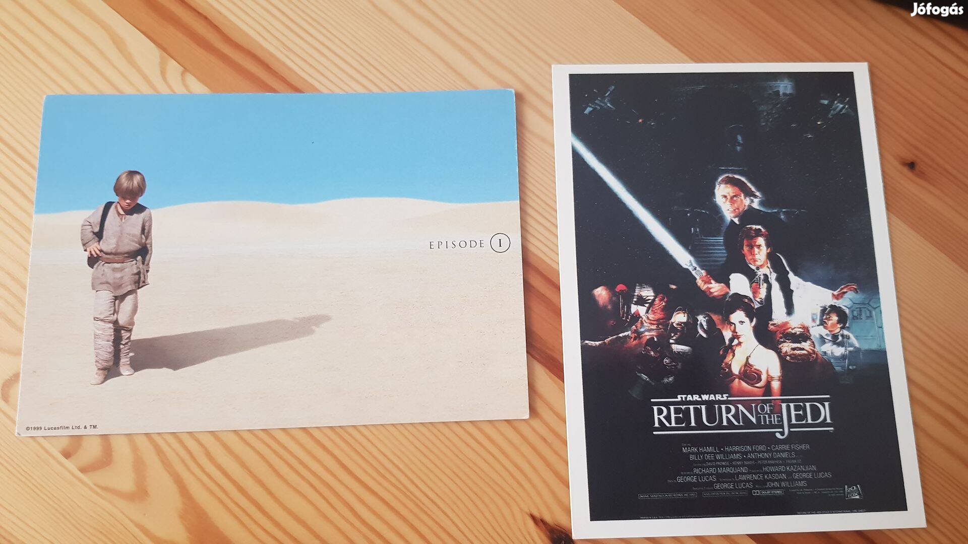 Star Wars-eméktárgyak, 2 db képeslap