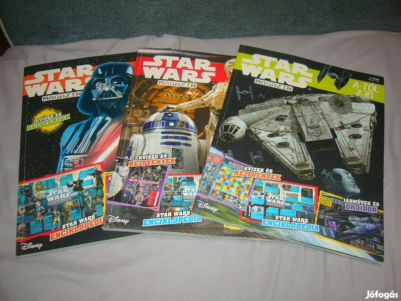 Star Wars magazin A-tól Z-ig 3 db