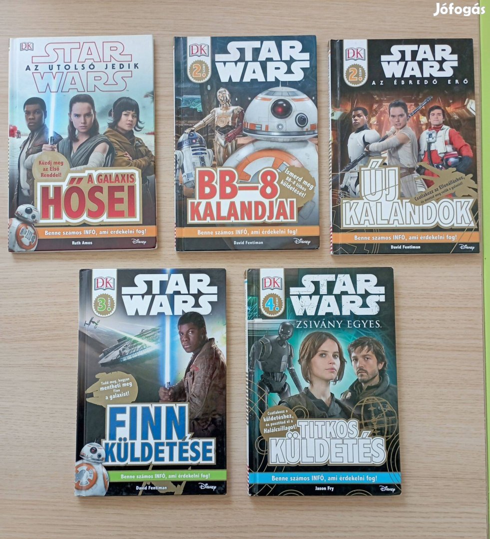 Star Wars olvasó könyvek leírásokkal és játékos feladatokkal eladók