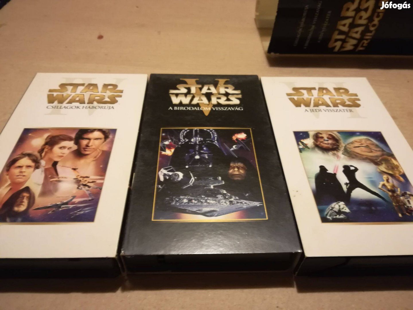 Star Wars trilógia VHS tripla kazettán