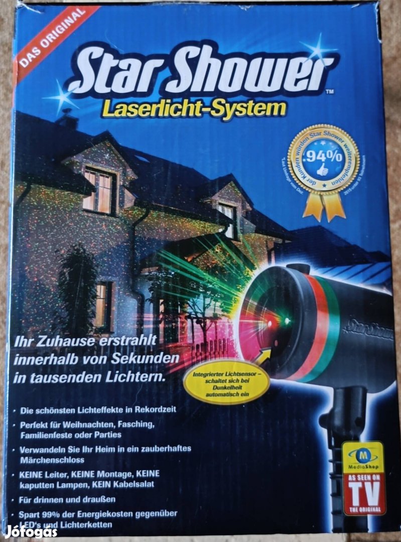 Star shower kültéri lézer dekorációs fény 