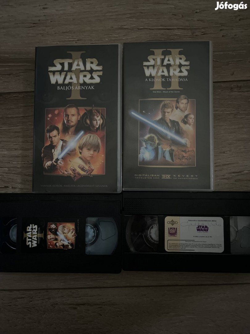 Star wars  1-2 pakk vhs.