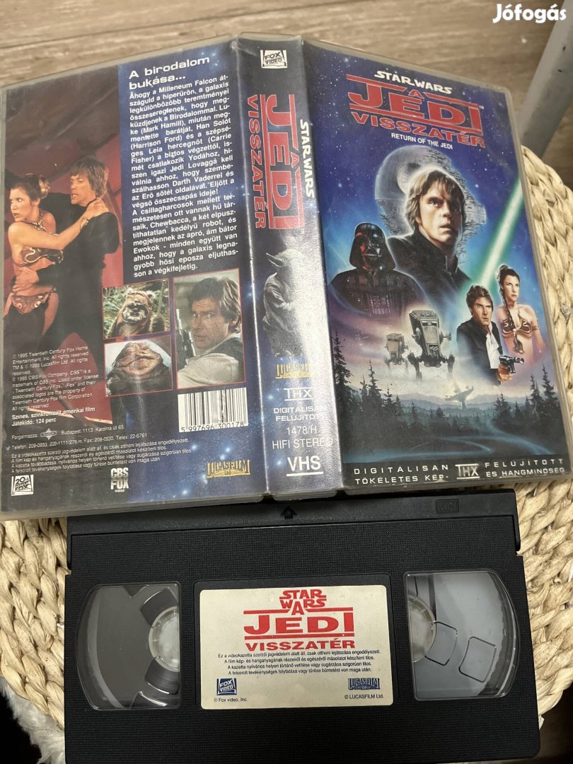 Star wars a jedi visszatér vhs