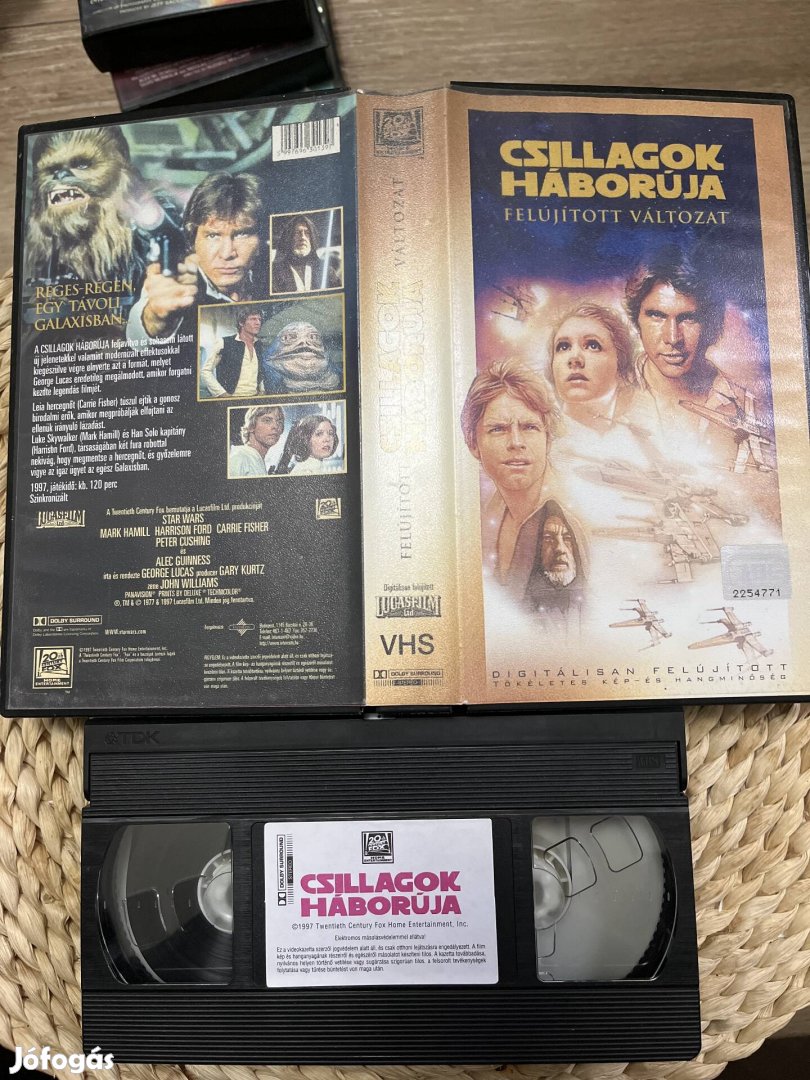 Star wars csillagok háborúja vhs