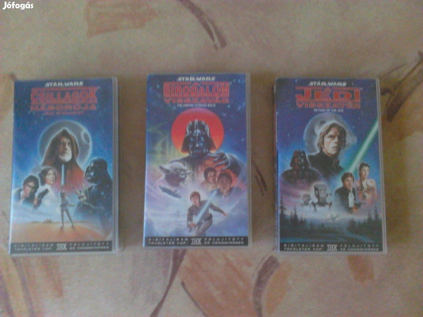 Star wars trilógia , gyári vhs kazetta , 3 db