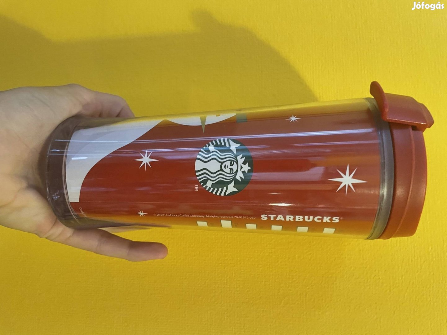 Starbucks karácsonyi tumbler utazó pohár termosz hóember