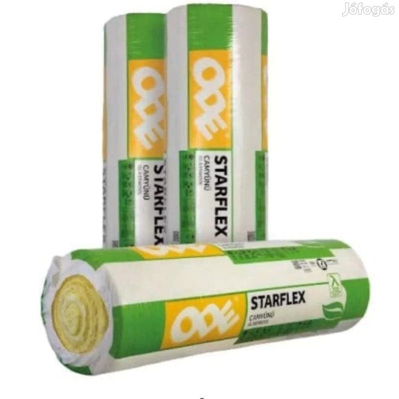 Starflex üveggyapot 10cm 0,039W/mK 9,6m2