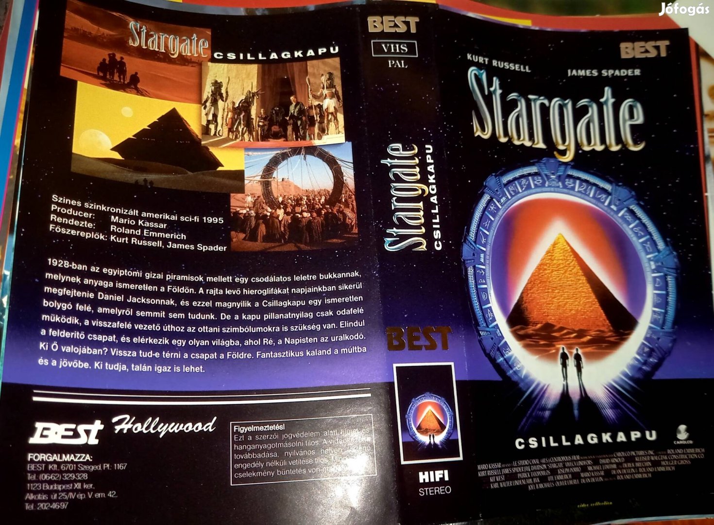 Stargate -Csillagkapu - sci- fi vhs - Kurt Russel