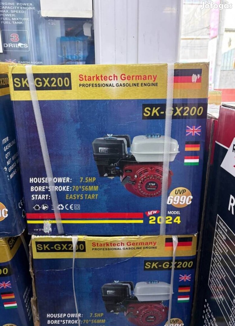 Starktech Benzines Motor 7.5 HP - Easy Start 2024 Modell