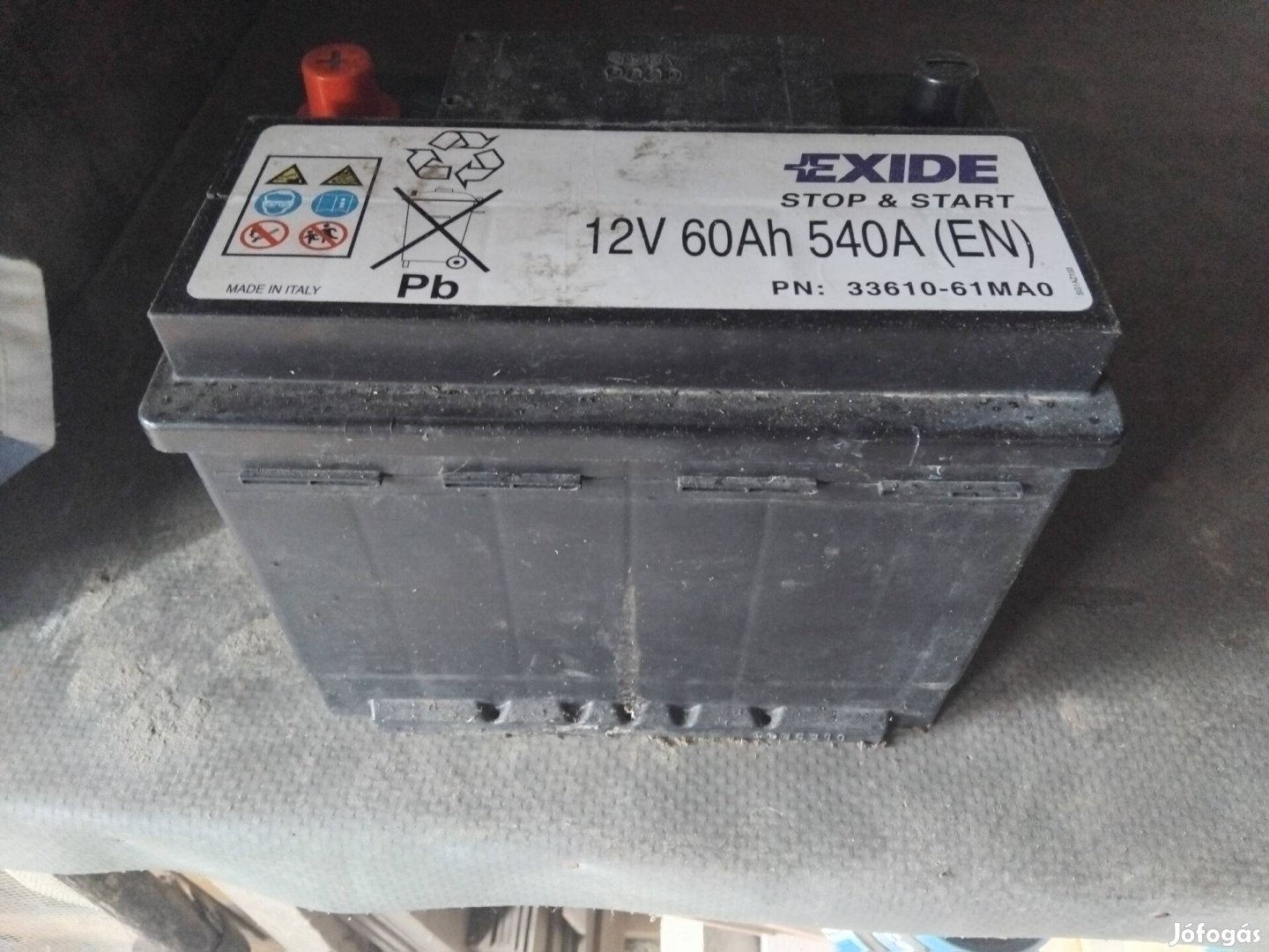 Start-Stop 60 amper órás akkumulátor eladó 