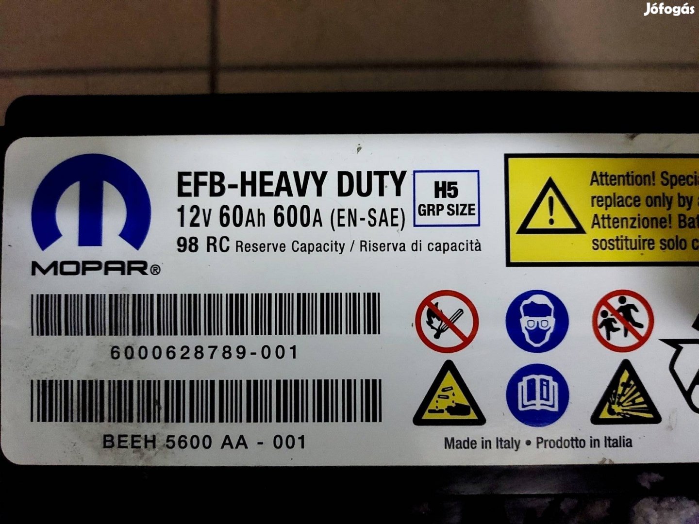 Start stop akkumulátor