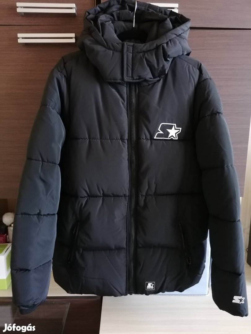 Starter fekete téli kabát M-es méret