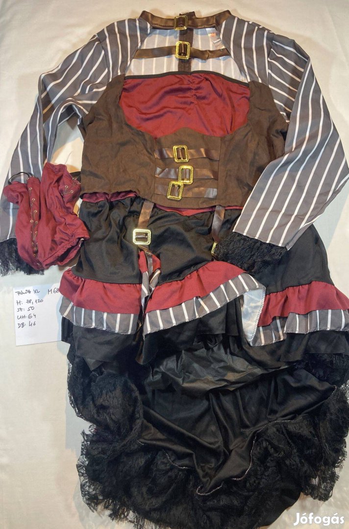 Steampunk jelmez, felnőtt jelmez, új M68