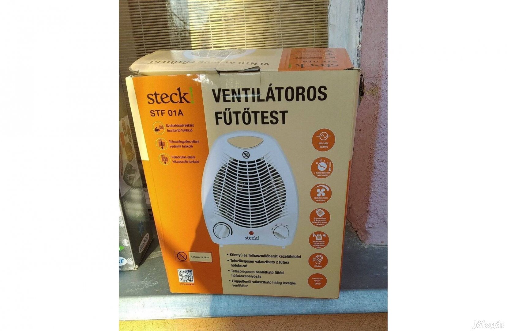 Steck Hősugárzó Hűtő fűtő Ventilátor Új "automata" Fokozatmentes