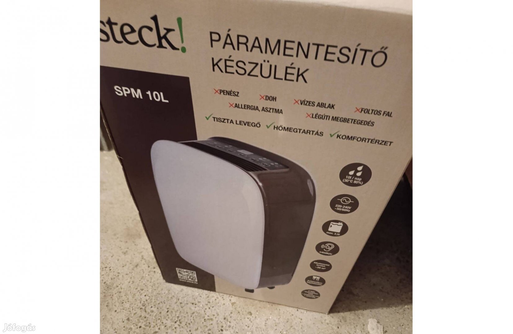 Steck SPM 10L páramentesítő, újszerű állapotban