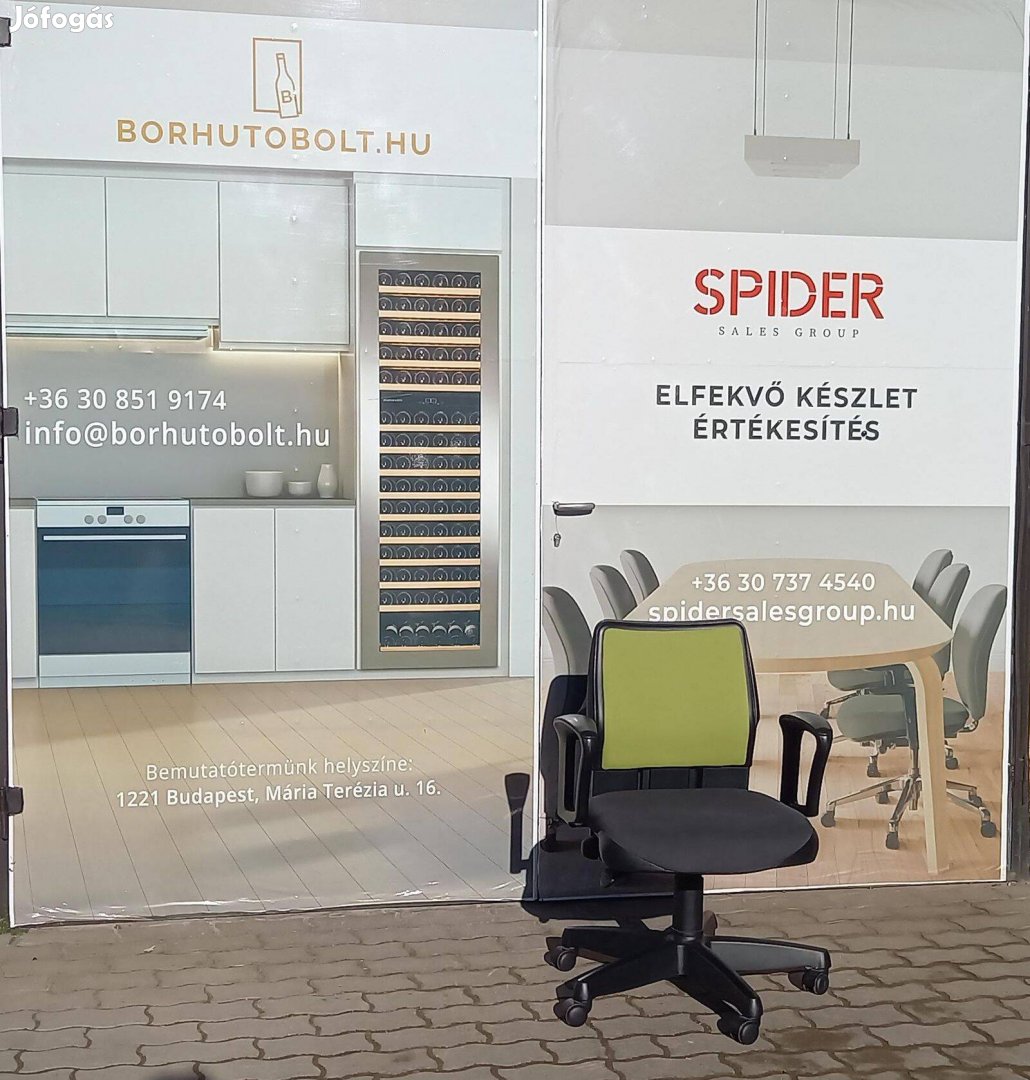 Steelcase Strafor gurulós szék, forgószék, zöld színű - használt szék