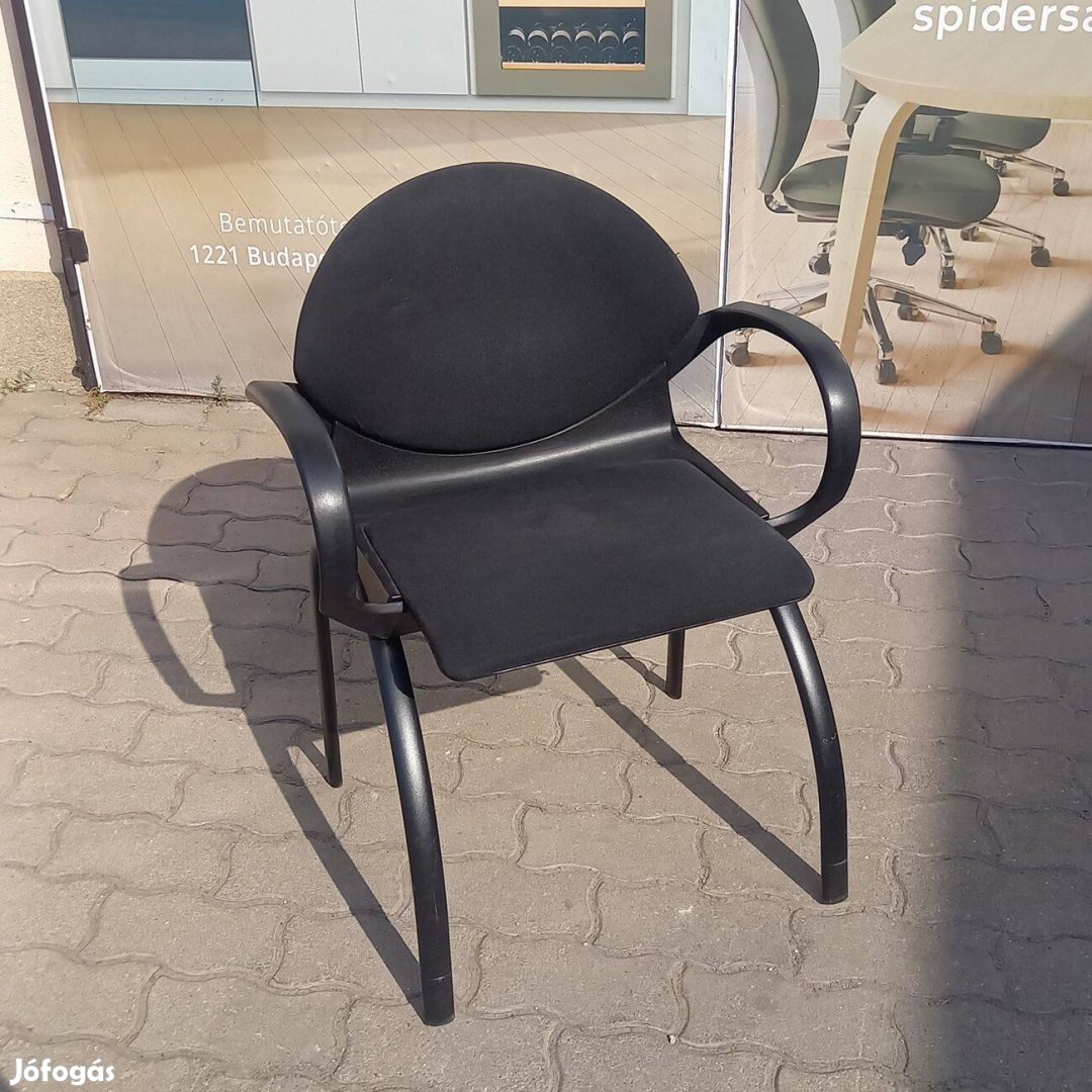 Steelcase Strafor tárgyalószék, vendégszék, fekete - használt szék