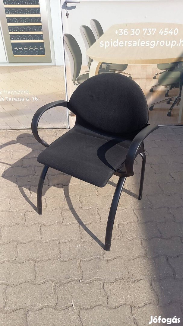 Steelcase Strafor tárgyalószék, vendégszék, fekete - használt szék