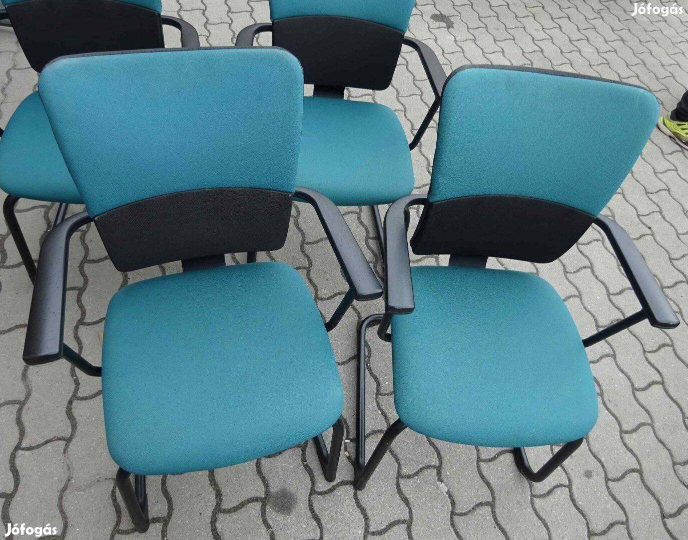 Steelcase tárgyalószék, konferencia szék, kék-szürke színű - használt