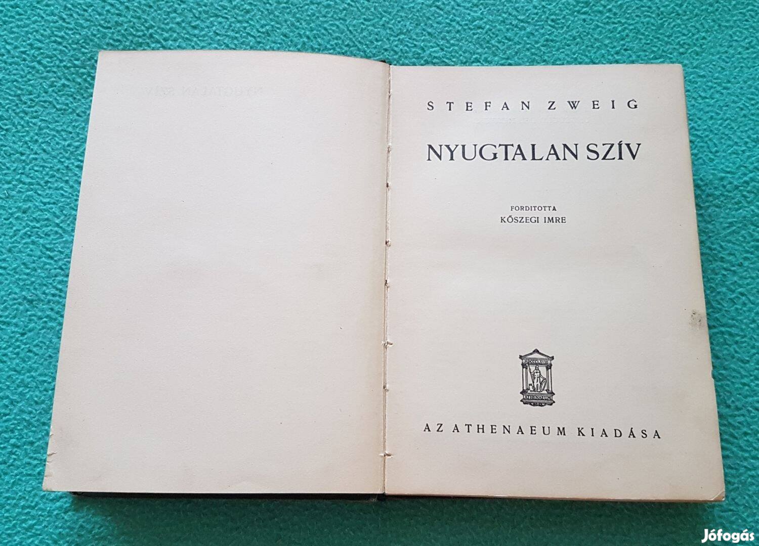 Stefan Zweig: Nyugtalan szív könyv (Athenaeum)