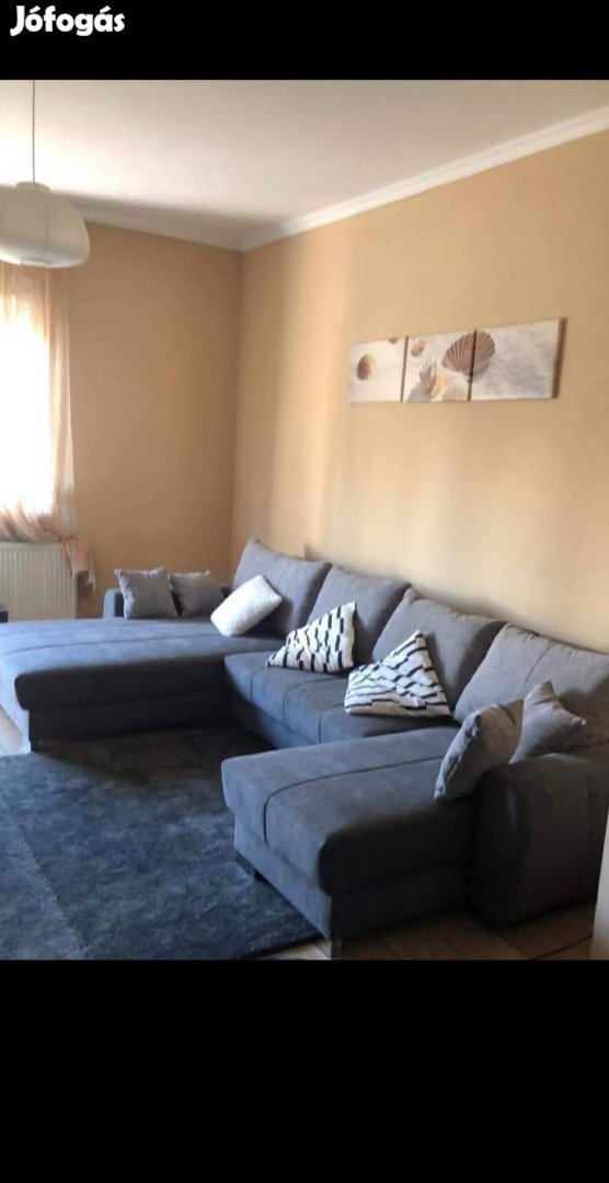 Stefi sarokgarnitúra grafit rugós ágyneműtartós, sarok-U1