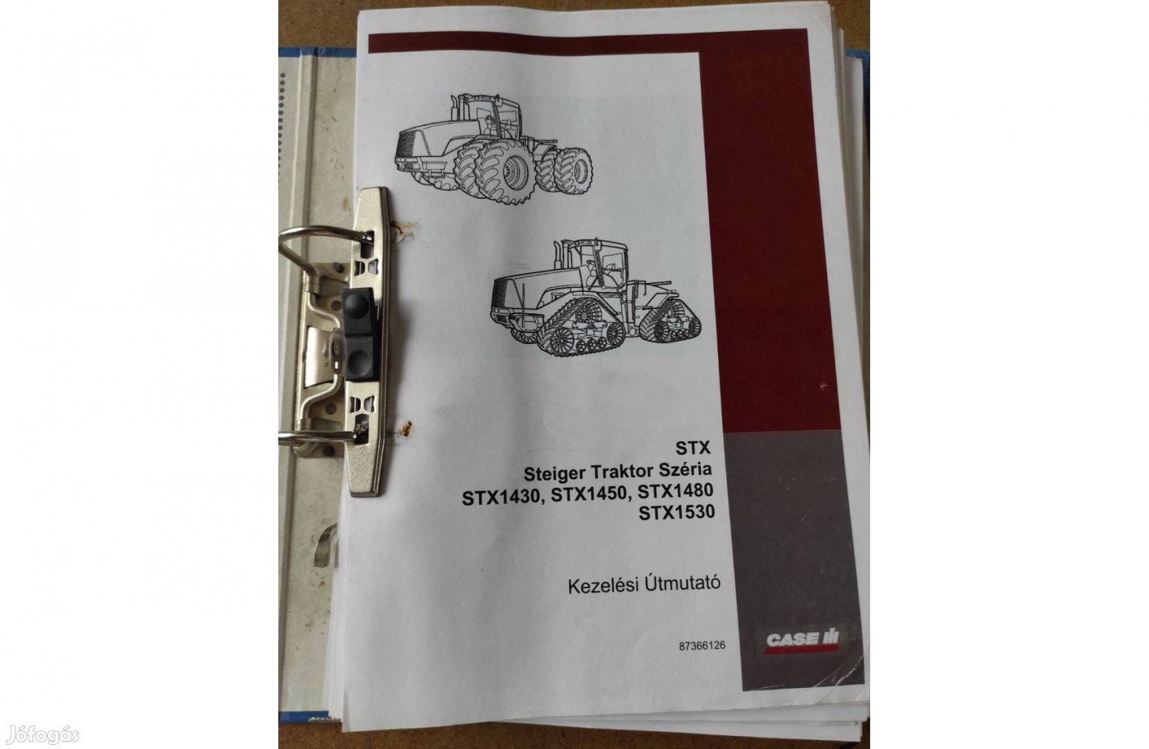 Steiger traktor széria STX 1430, 1450, 1480. 1530 kezelési utasítás