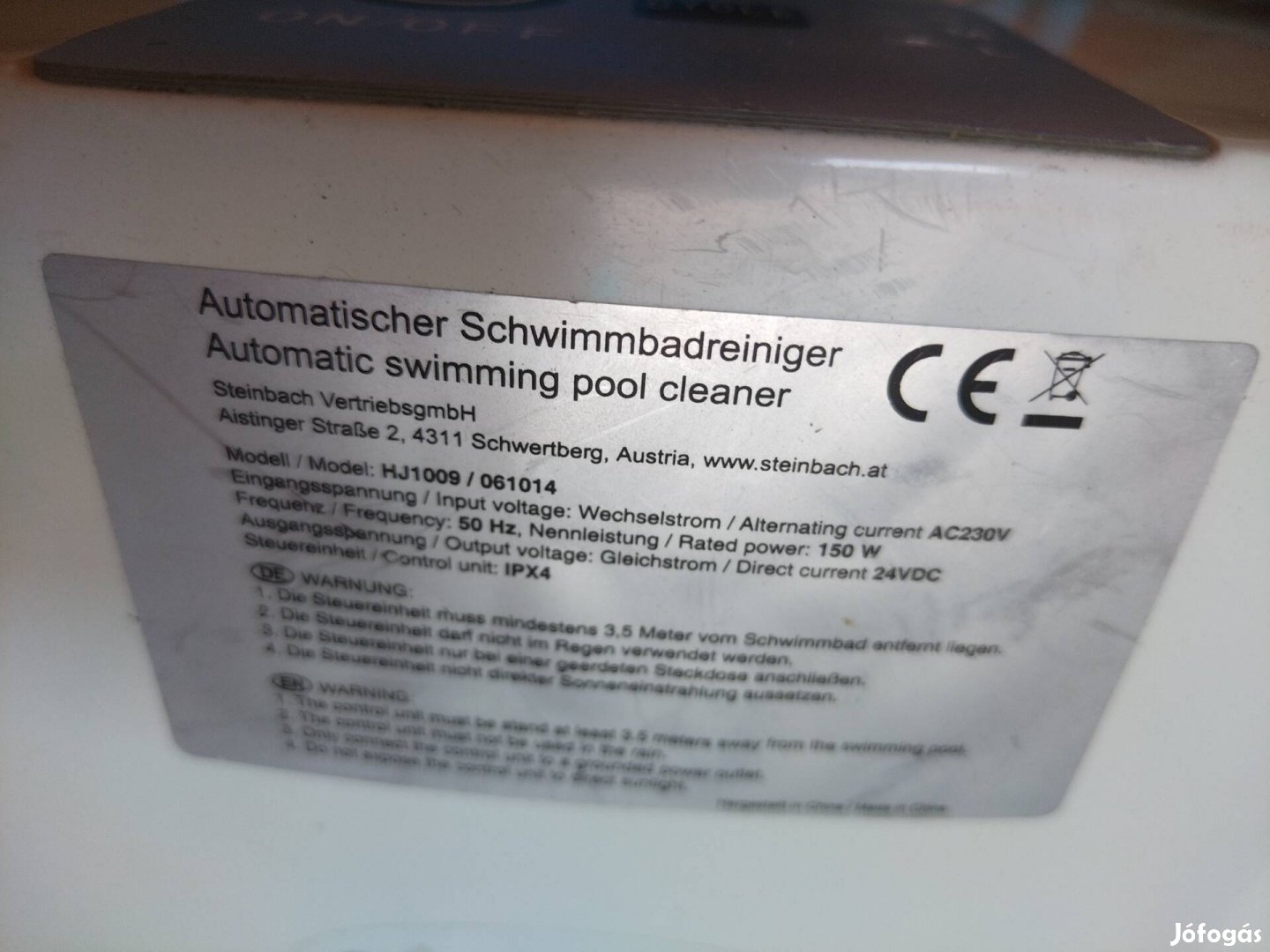Steinbach medence tisztító robot 