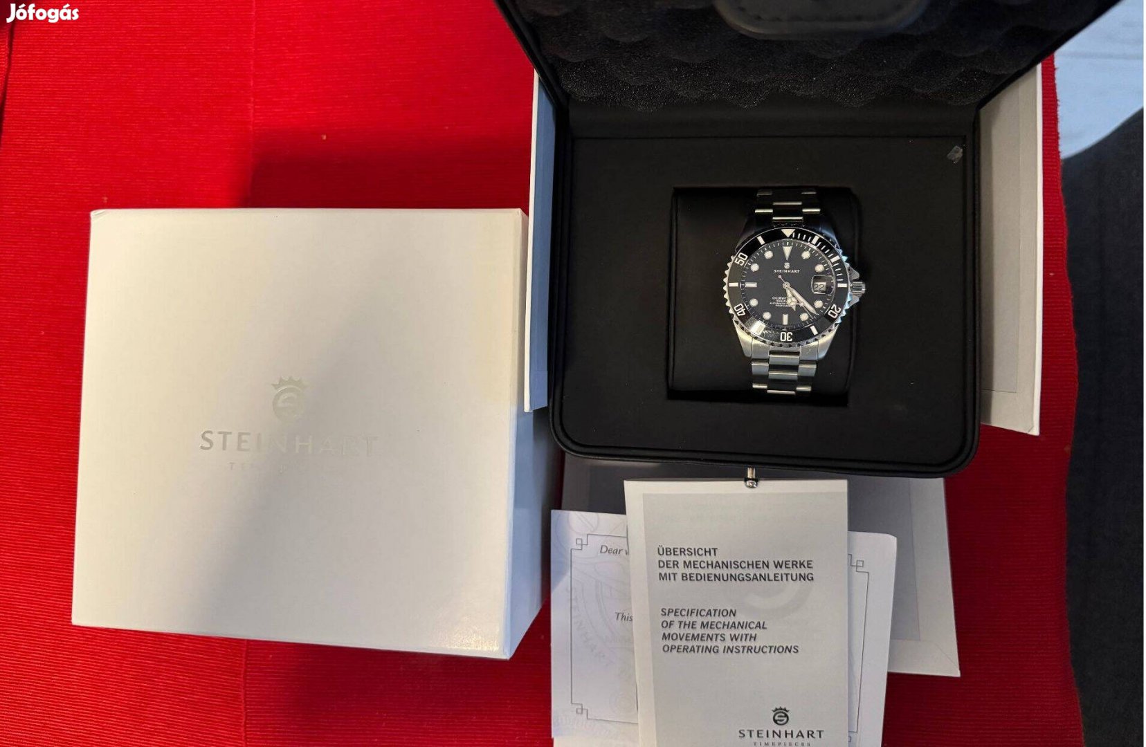 Steinhart automata búvár óra, nem használt, kerámia lünetta zafír üveg