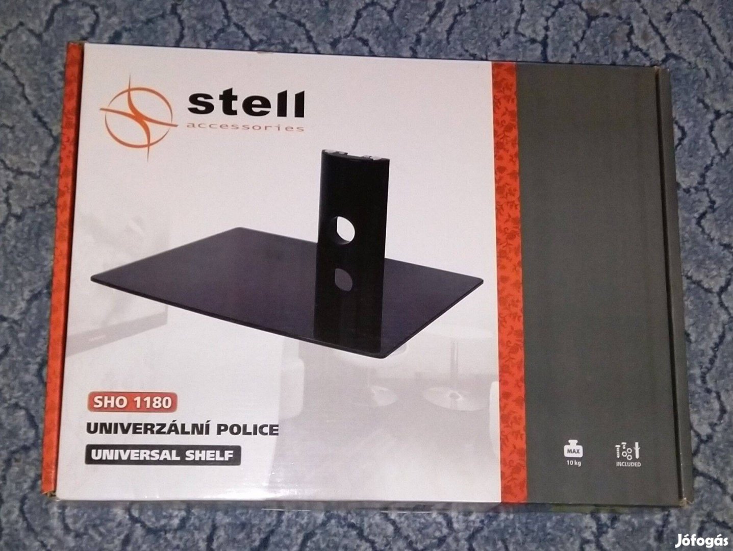 Stell Sho 1180 Univerzális falra szerelhető média polc - csere is!