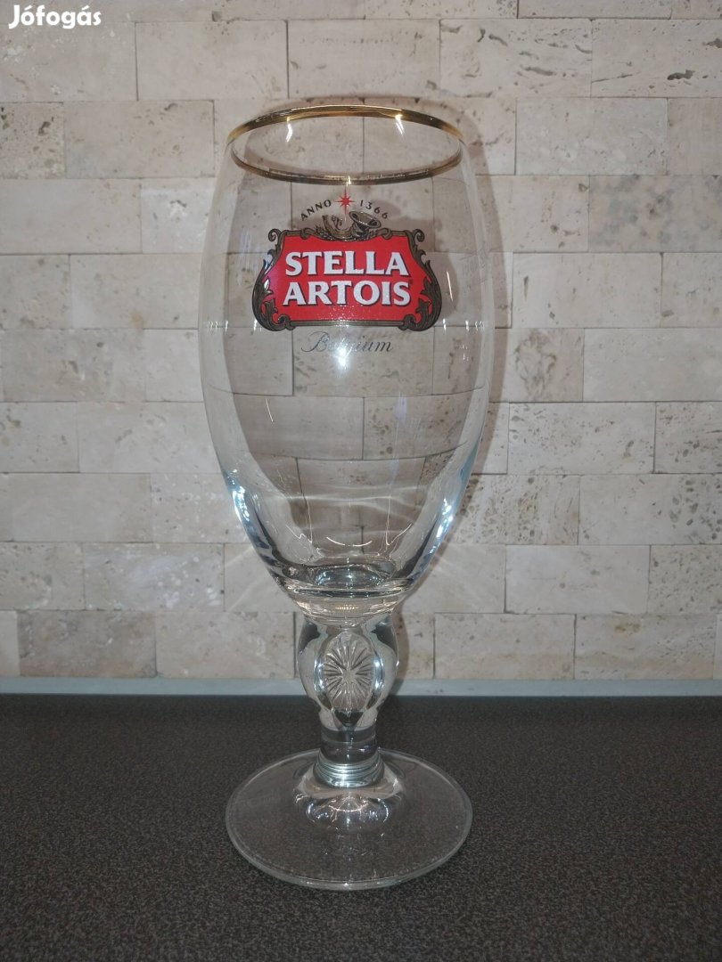 Stella Artois Hollandia sörös pohár 0,4 liter 20,5 cm