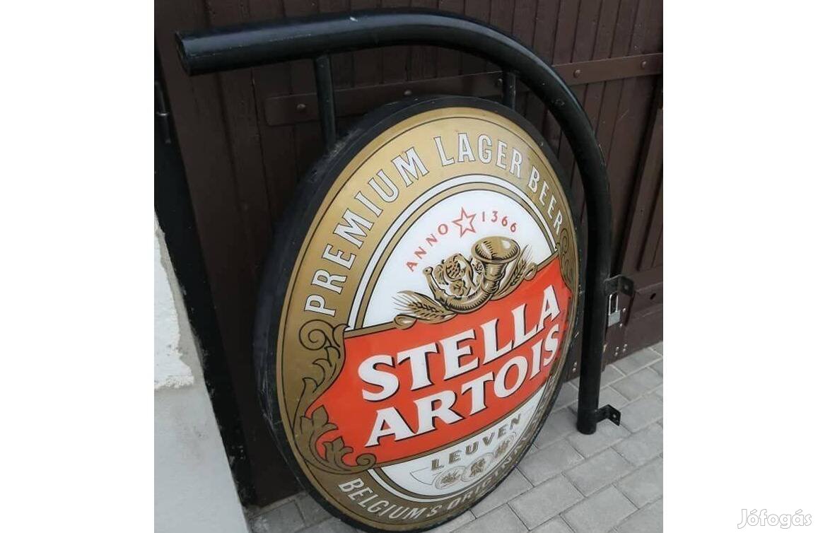 Stella Artois reklám tábla fémből