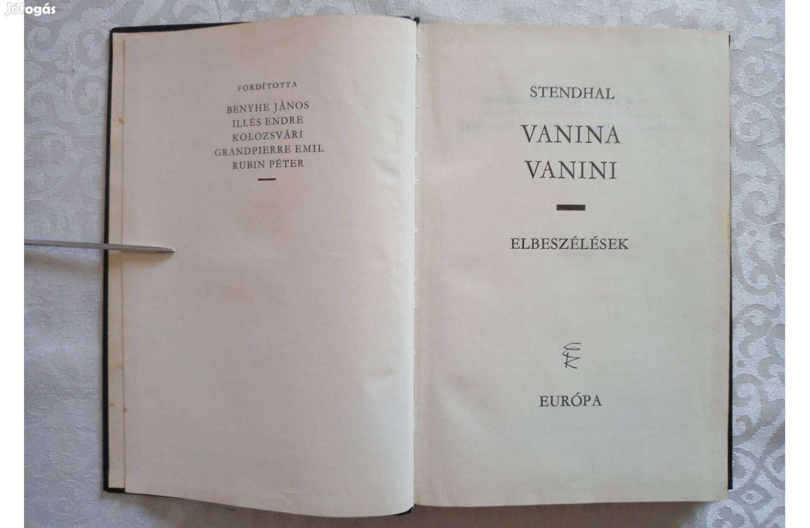 Stendhal : Vanina Vanini elbeszélések bőrkötésben