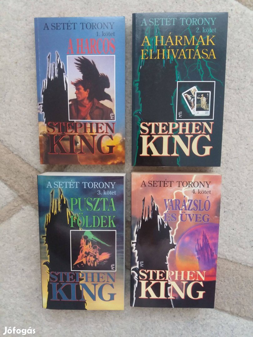 Stephen King A Setét Torony sorozatának 1-4. kötete